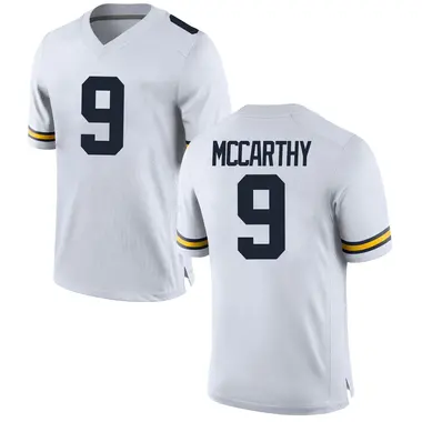 JJ McCarthy Michigan Wolverines White Jersey Stitched 9 All Sizes NWT